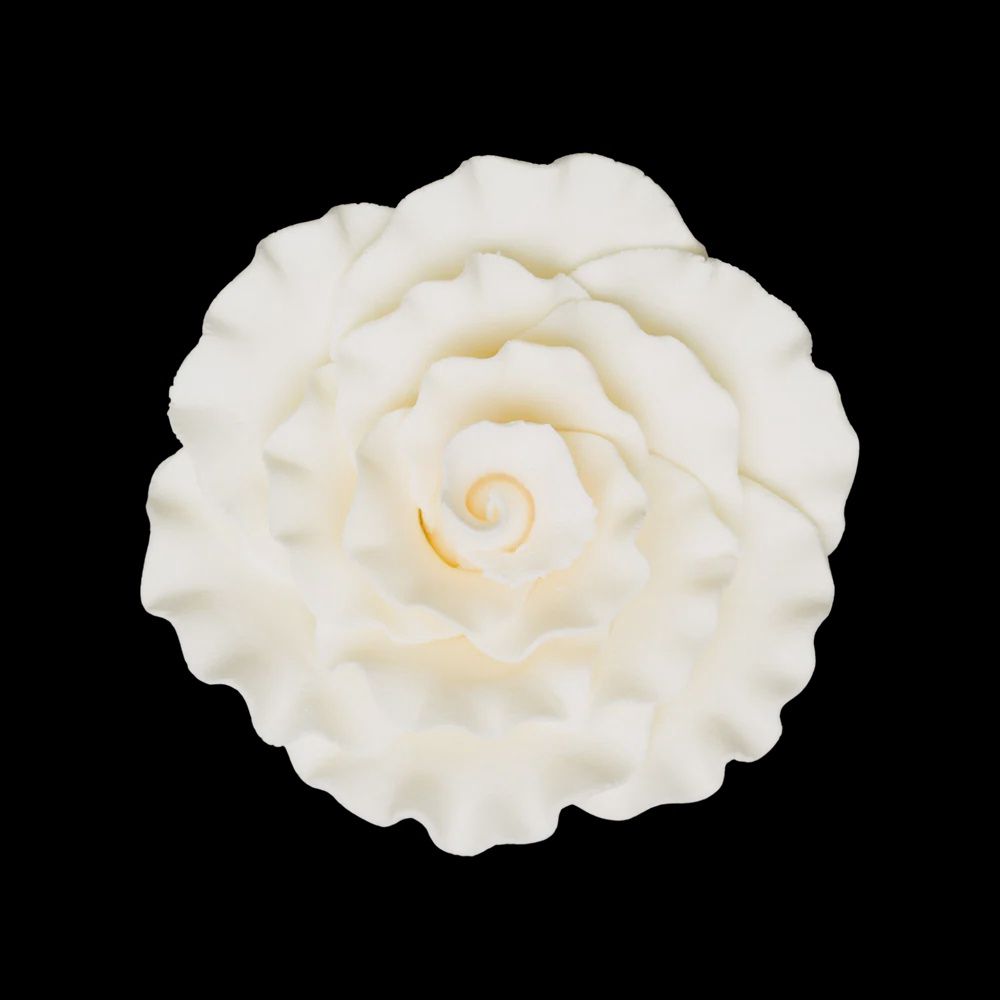 3" Ivory Gumpaste Formal Rose