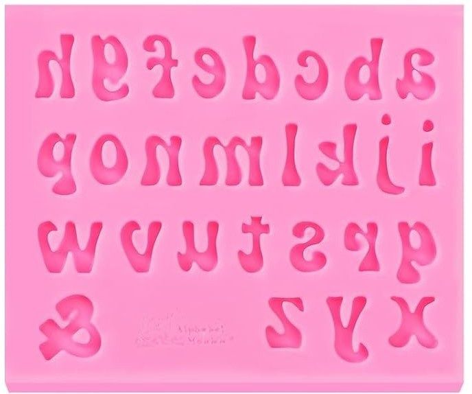 Lowercase Alphabet Silicone Molds