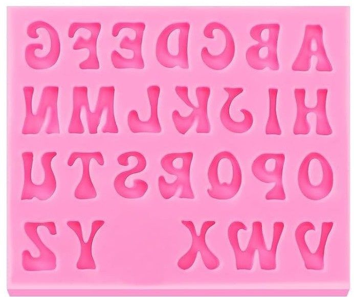 Uppercase Alphabet Silicone Mold