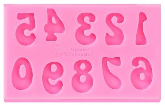 Groovy Numbers Silicone Mold