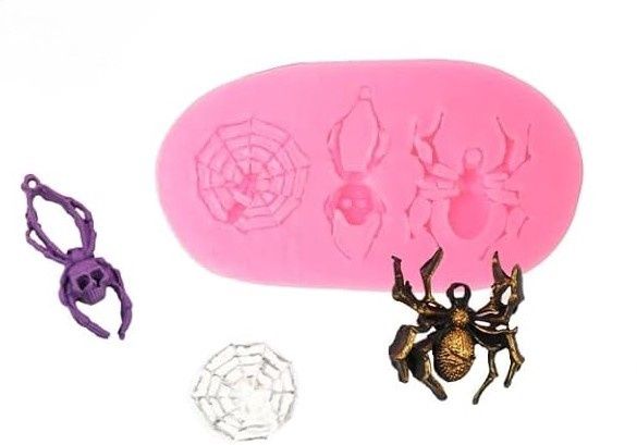 Spider and Web Silicone Mold