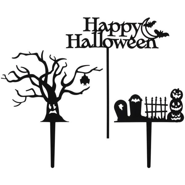 Spooky Tree &amp; Graveyard DecoSet