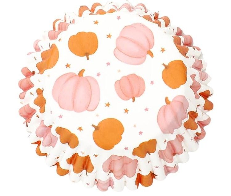 Pumpkin Baking Cups 25 pack