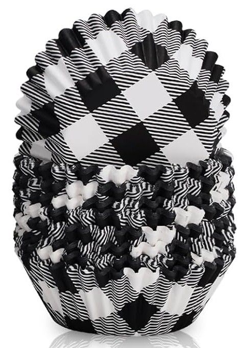 Buffalo Plaid White Cups 25pk