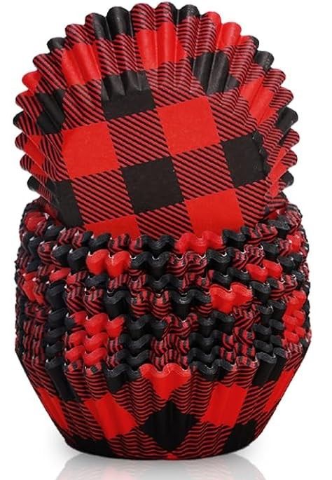 Buffalo Plaid Red Cups 25pk