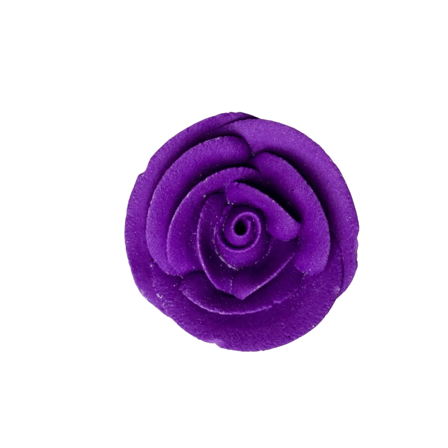 1.5" Classic Purple Rose 6pk Royal Icing