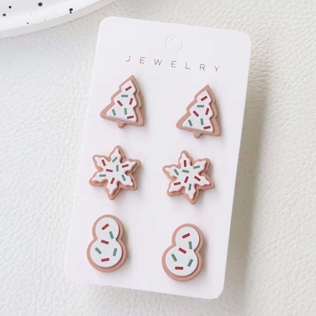 Christmas Cookie Earring Set
