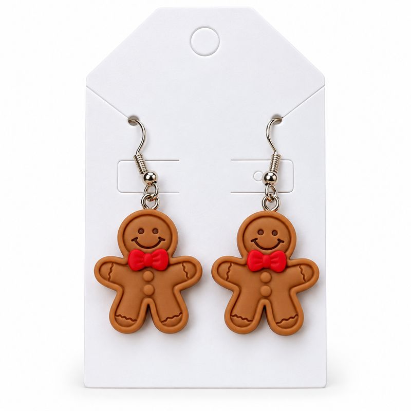 Gingerbread Boy Earrings