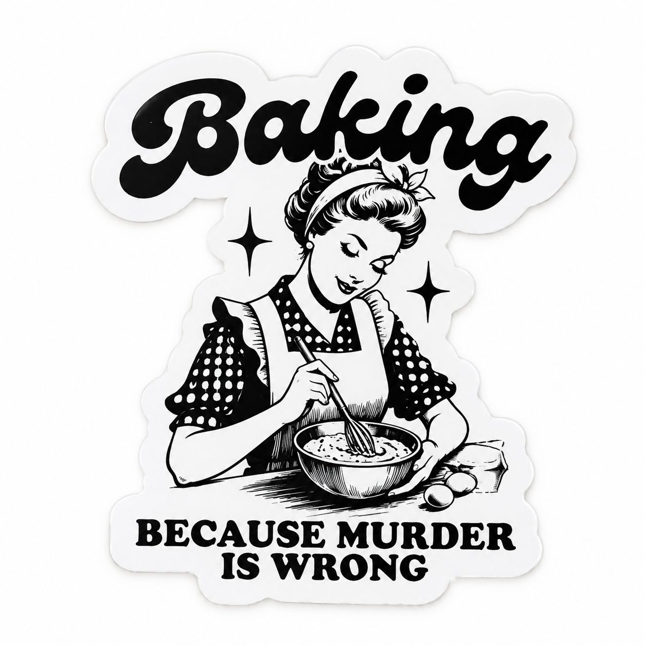 Retro Baking Sticker