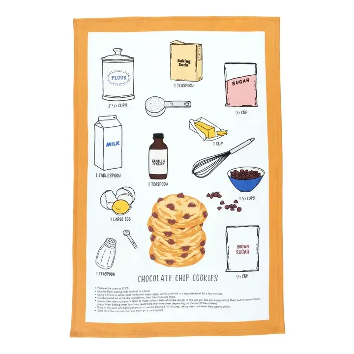 Cookie Recipe Kitchen Towel