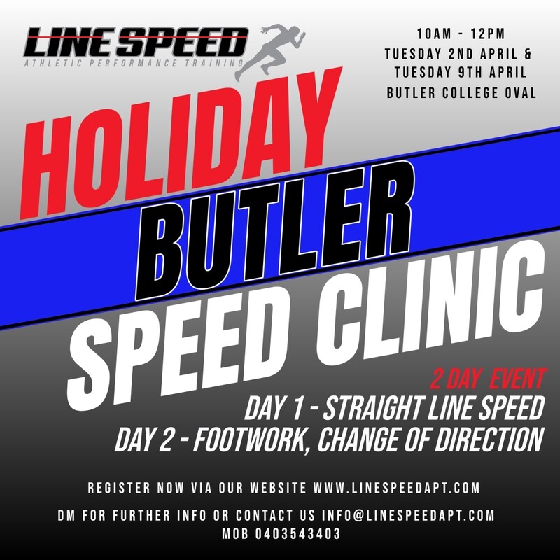 Easter Holiday SPEED Clinics 2024 - BUTLER
