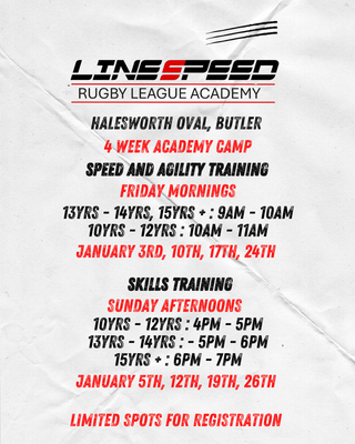 BUTLER - Linespeed Rugby League Program