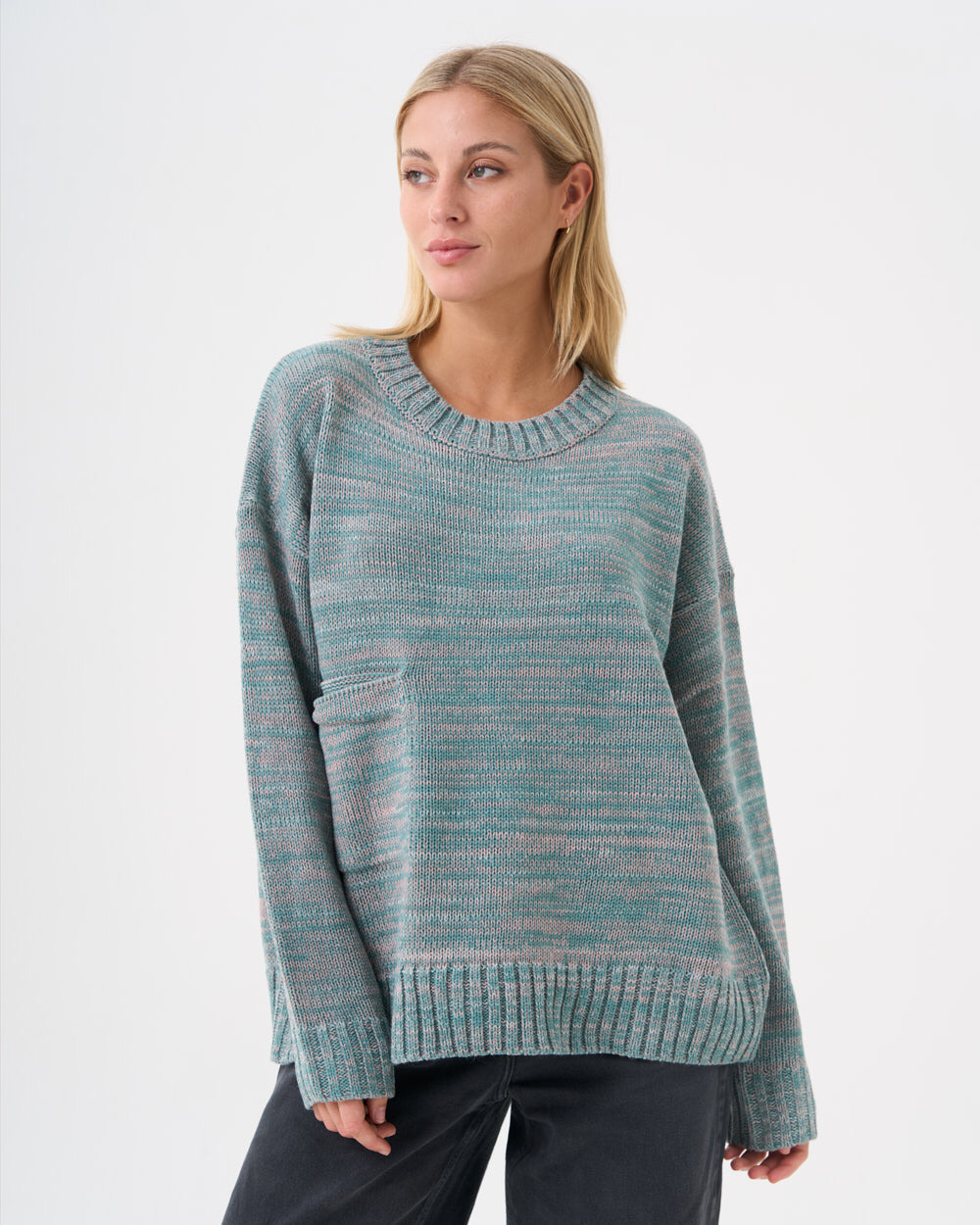 Sweater Bolsillo Juana, Colores: Verde