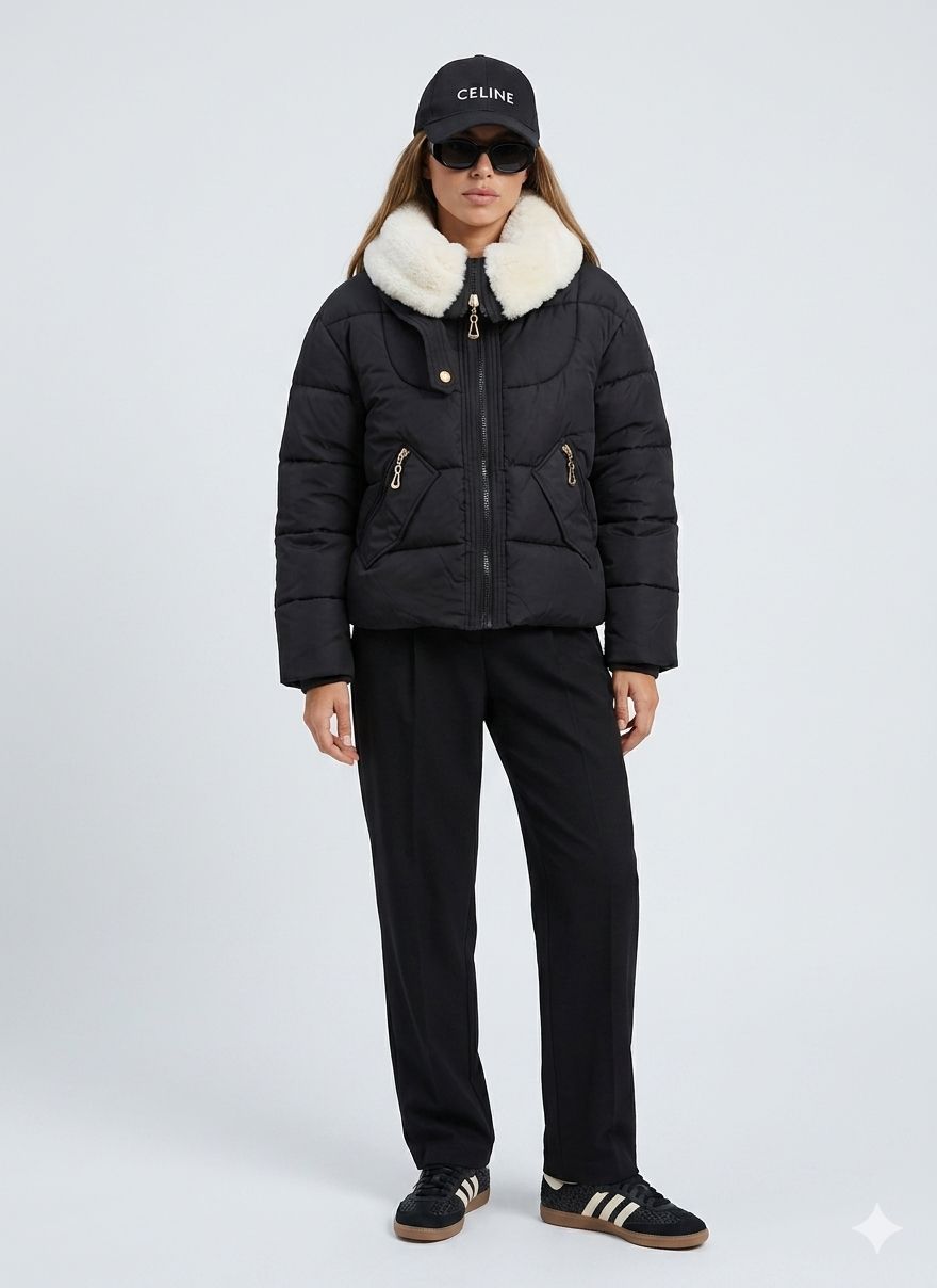 Campera con piel