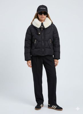 Campera con piel