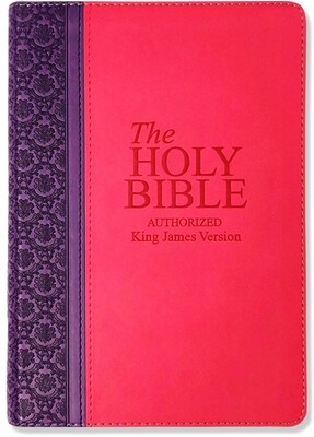 KJV Bible With Mark Finley Study Helps (Pink)