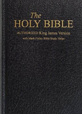 KJV Bible With Mark Finley Study Helps (Black Hardcover)