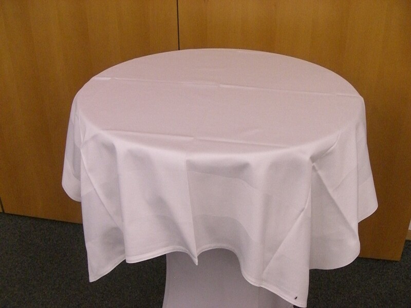 Tischdecke 130 x 130 cm weiss