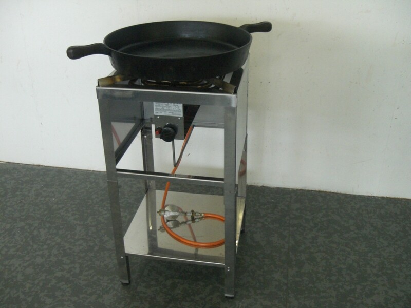 Standgriller mit Gusspfanne (60/80 cm)
