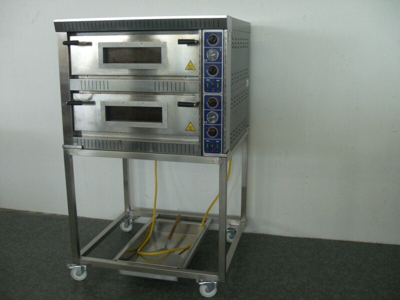 Pizzaofen 2 Fächer fahrbar