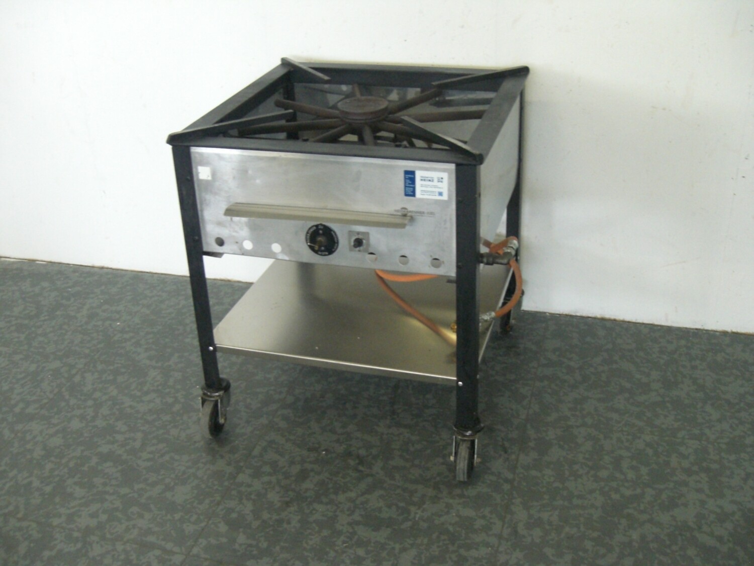 Hockerkocher fahrbar mit Riesenpfanne 90 cm