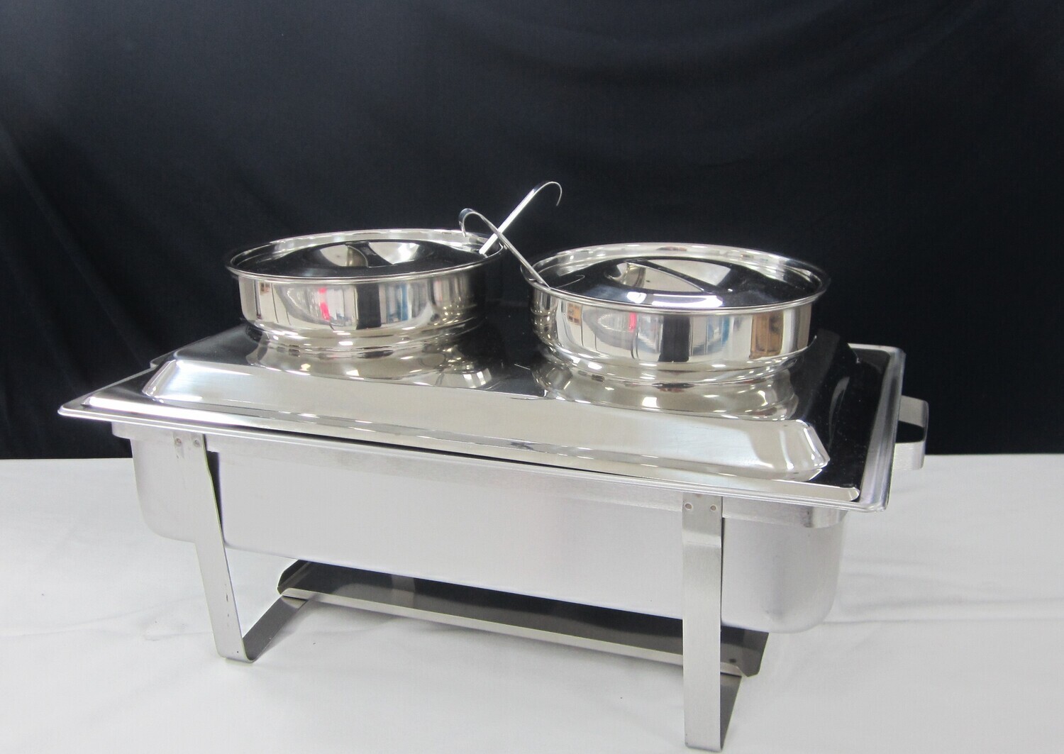 Chafing Dish 2x Sauceneinsatz (inkl. 2 x Brennpaste)