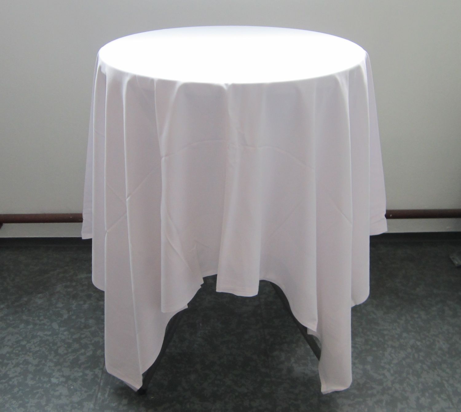Tischdecke 210 x 210 cm weiss