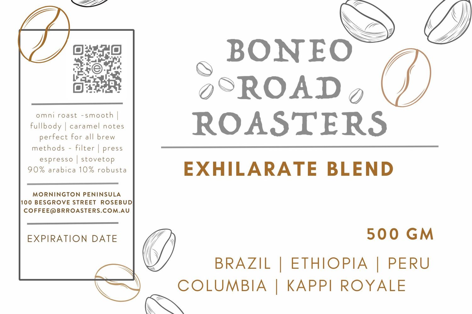 Coffee Beans - Boneo Road Roasters (500gm)
