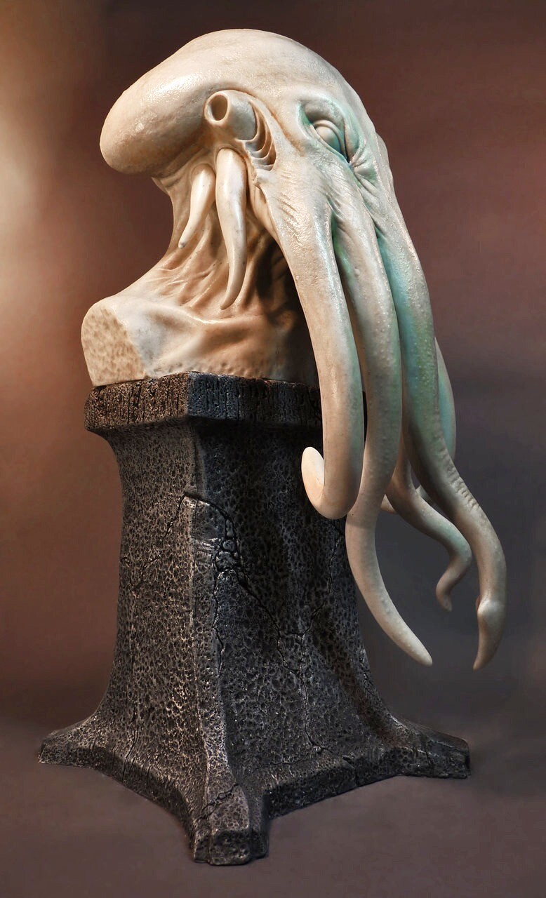 Key of Cthulhu Faux Marble Statue