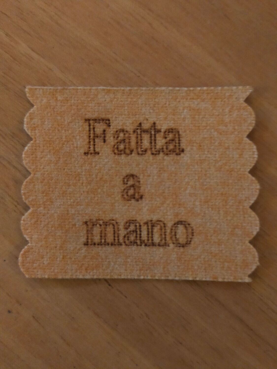 Etichette Handmade