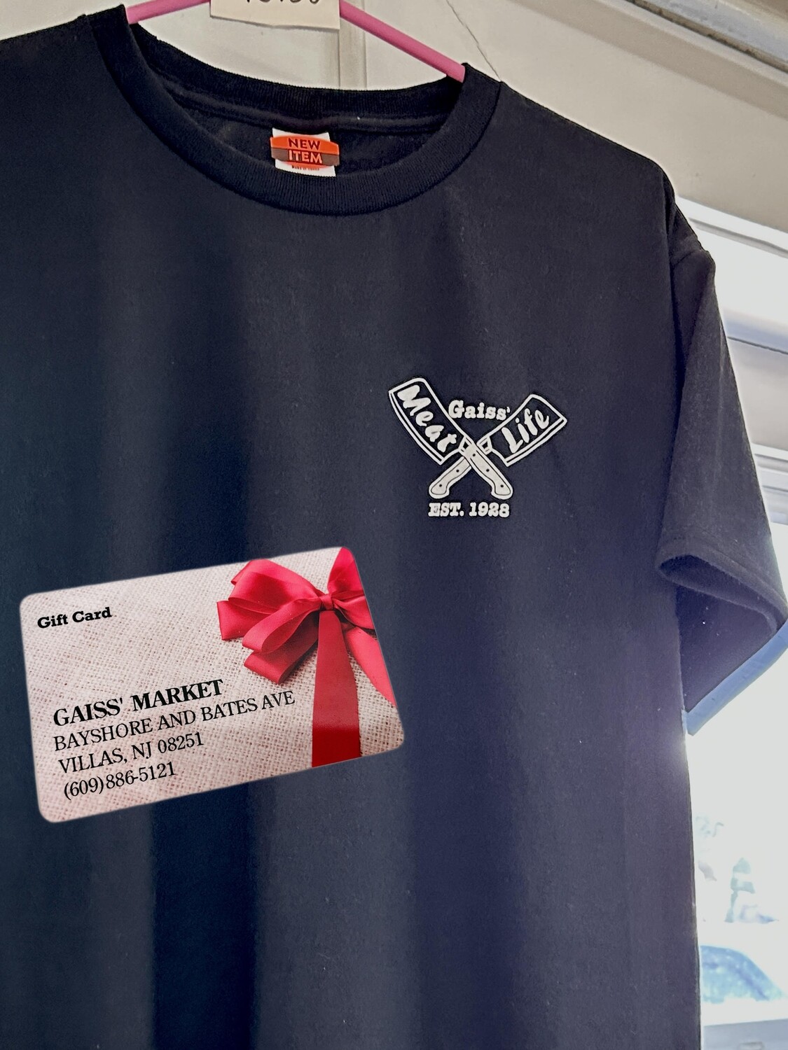 COMBO-$50 Gift Card, Tee Shirt, Reusable Bag