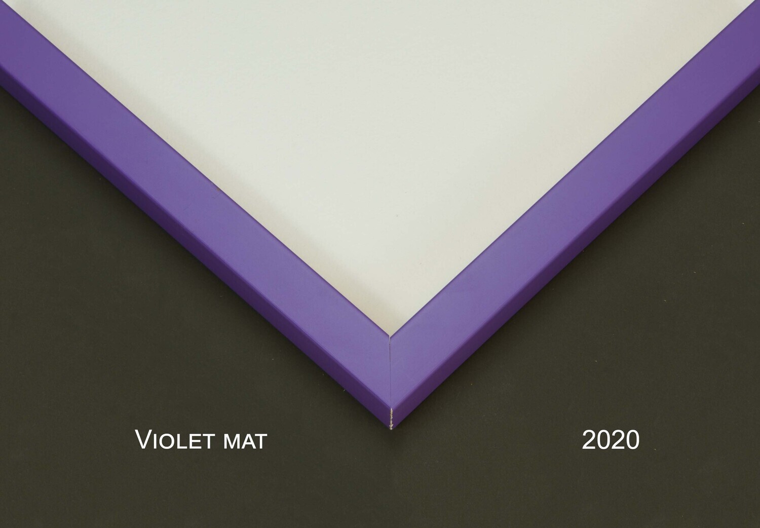 50x50 papier Fine Art Baryta, Type de Support: Aluminium 1,2 mm, Type de cadre: Cadre fin 2020 Violet mat