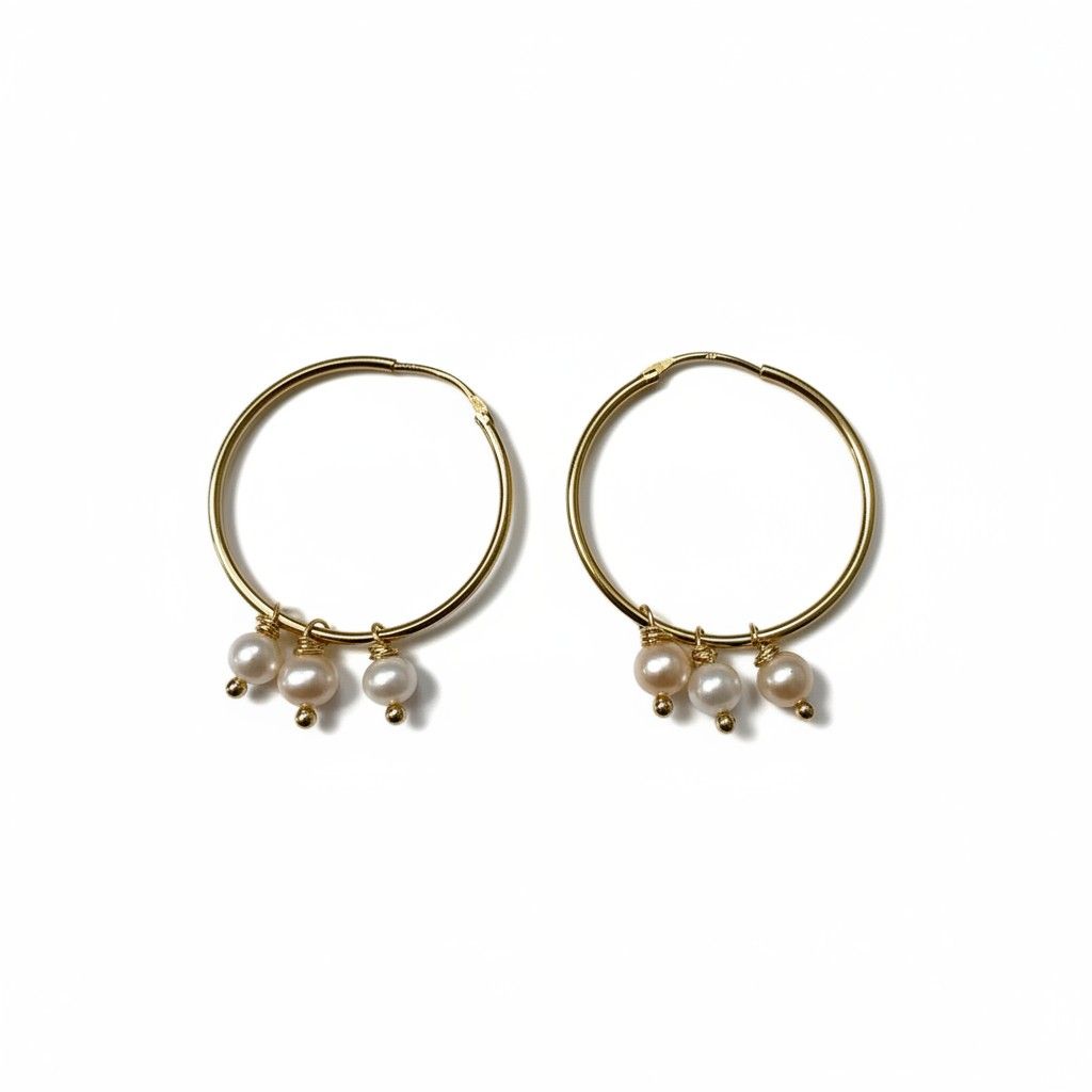 Boucles d'oreille Créoles Louna.