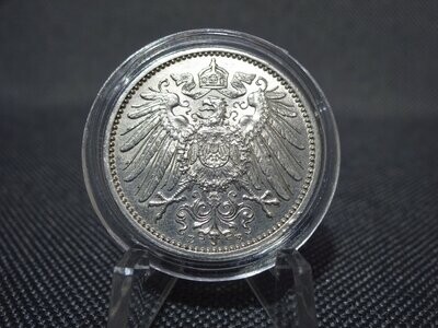 Silbermünze Deutsches Kaiserreich 1914 E 1 Mark Muldenhütten