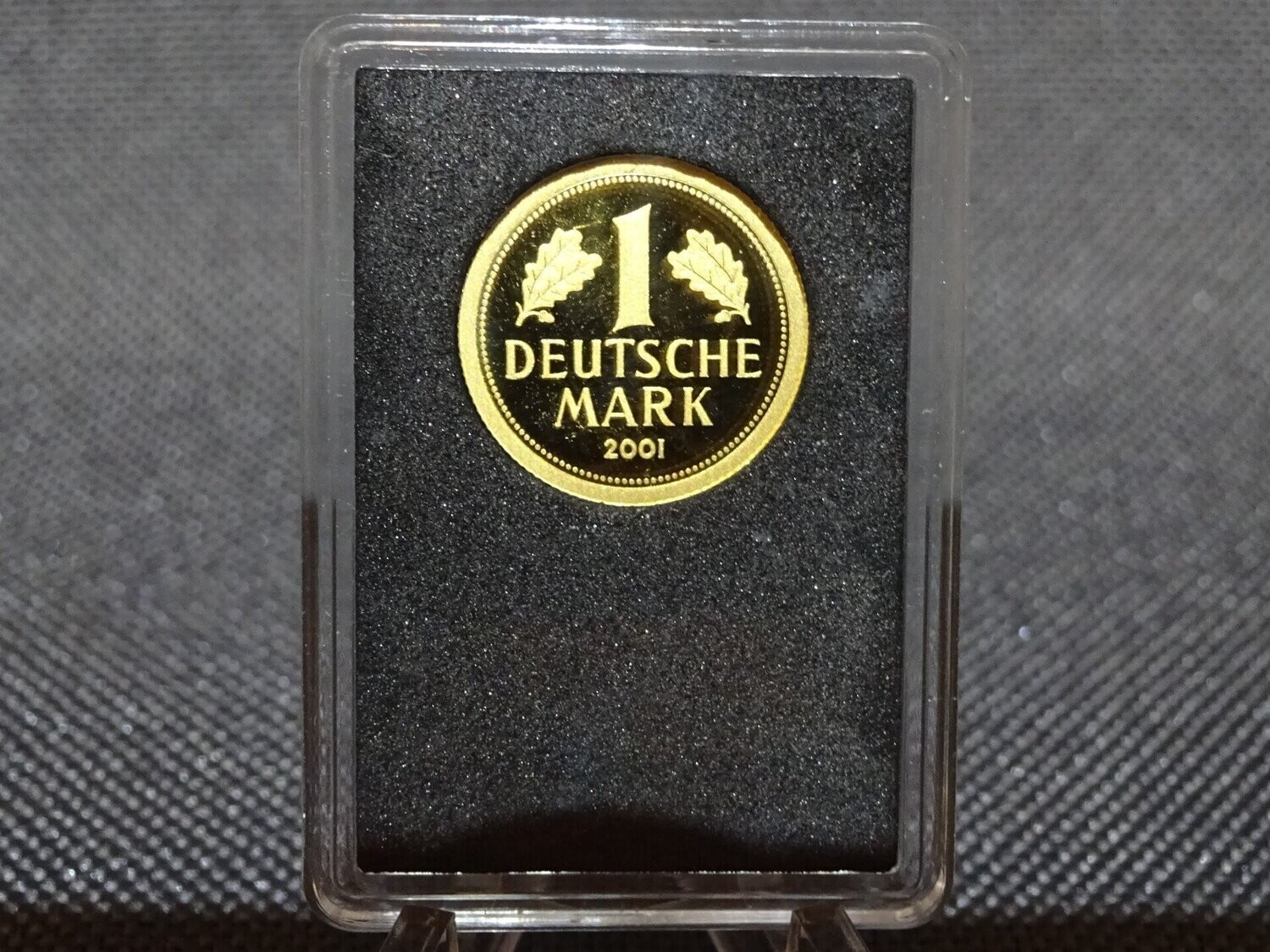 Goldmünze Deutschland 2021 1 Deutsche Mark 2001 PP Proof 1/100 Oz Unze Goldmünze Deutschland 2021 1 Deutsche Mark 2001 PP Proof 1/100 Oz Unze