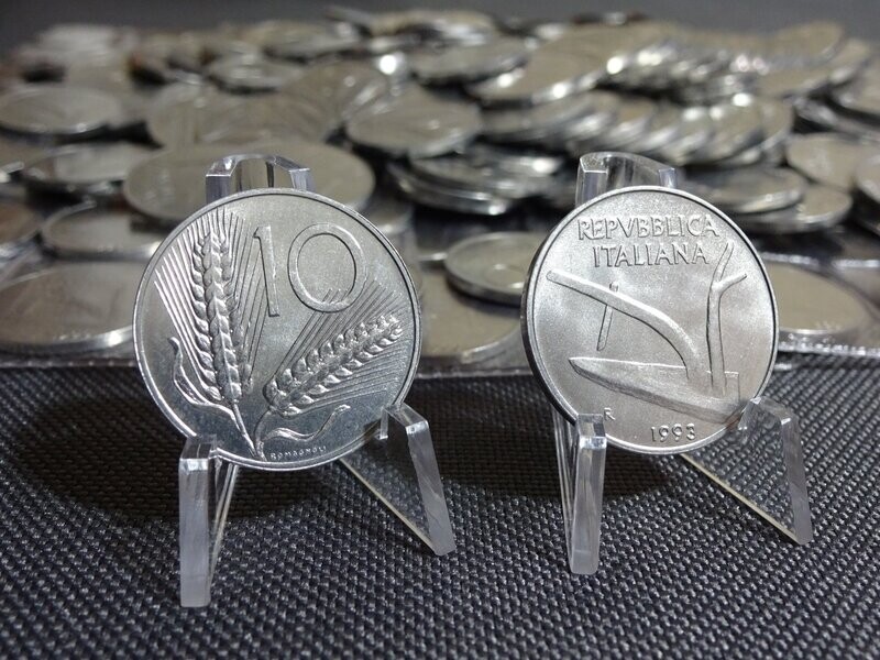 Münze Italien 10 Lire 1993 Ähren Mengenrabatt ab 10 Münze Italien 10 Lire 1993 Ähren Mengenrabatt ab 10