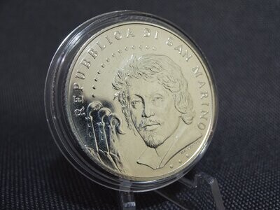 Silbermünze San Marino 2010 5 Euro Caravaggio Obstkorb