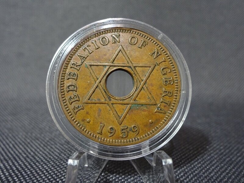 Münze Nigeria 1959 One 1 Penny Stern
