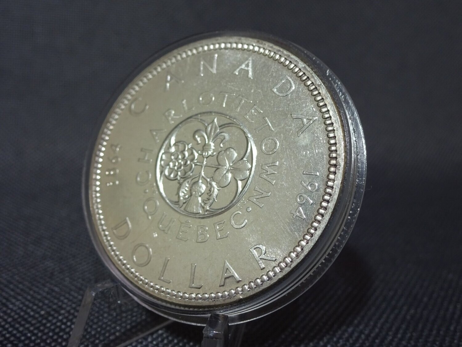 Silbermünze Kanada 1964 1 Dollar Quebec Konferenz Charlottetown