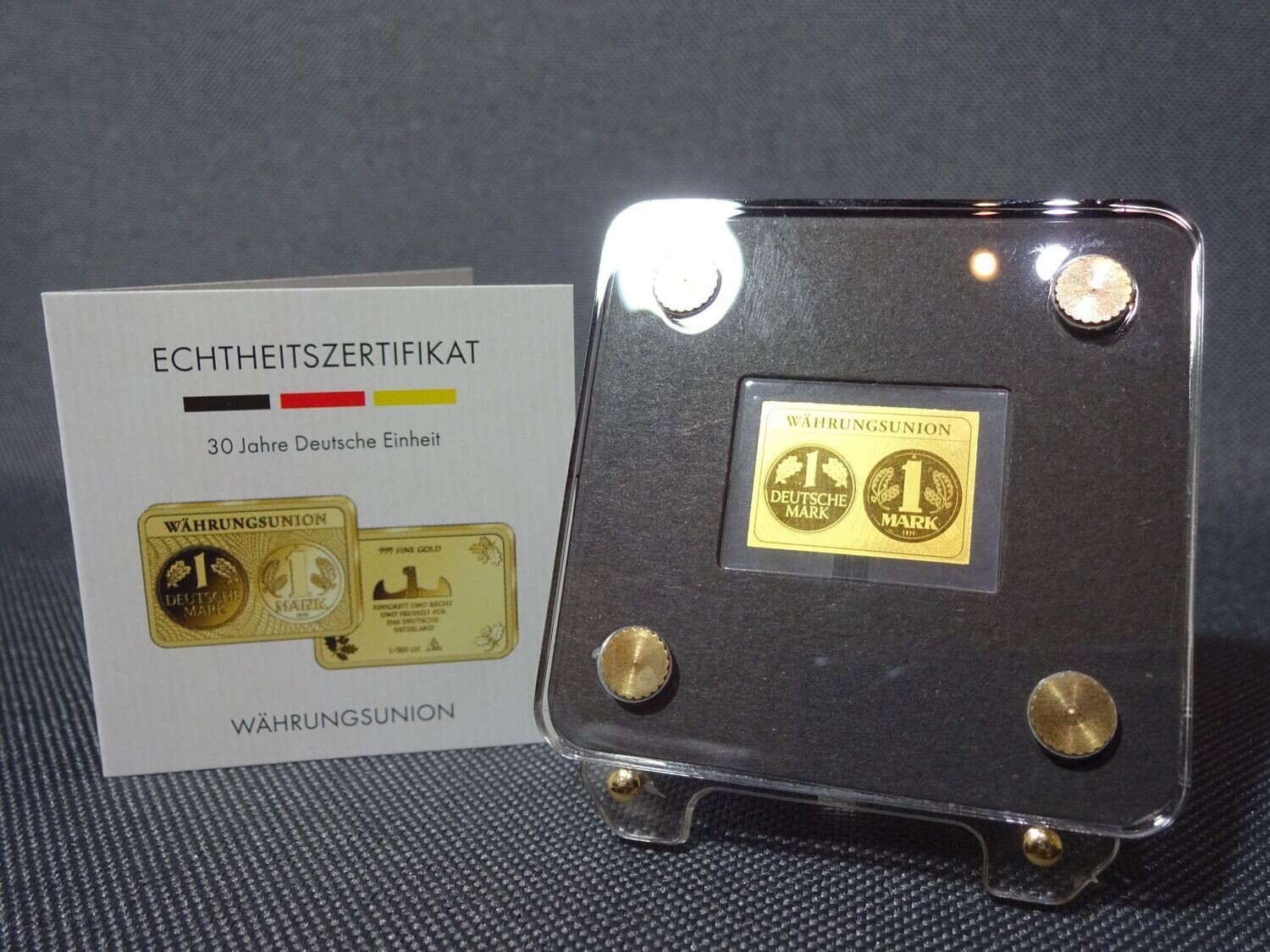 Goldbarren Deutschland 2020 Deutsche Mark Währungsunion 1/500 Oz Unze Goldbarren Deutschland 2020 Deutsche Mark Währungsunion 1/500 Oz Unze