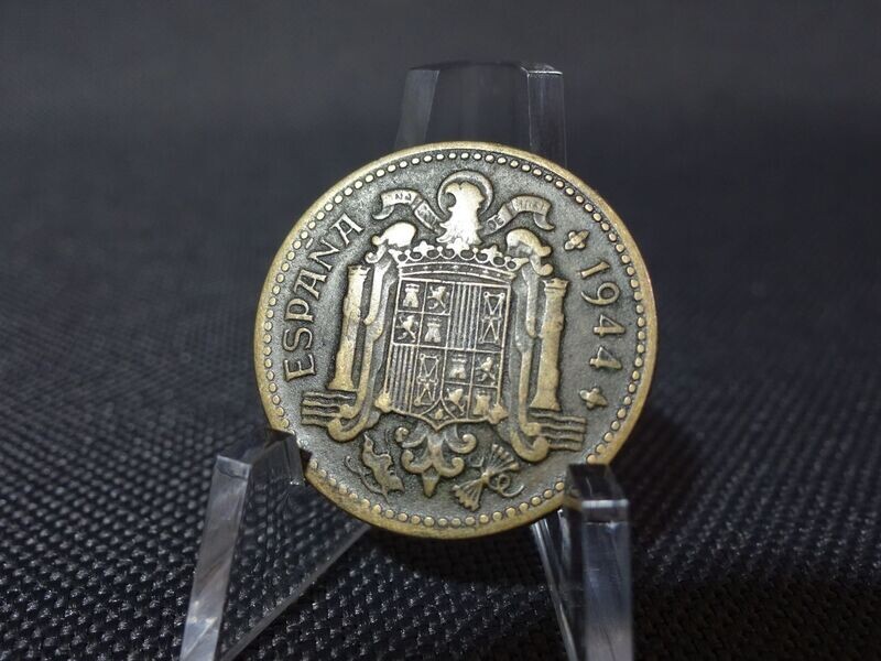 Münze Spanien 1944 1 Peseta Espana Franco
