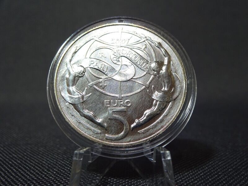 Silbermünze San Marino 2007 5 Euro Frau & Mann Chancengleichheit (1.)