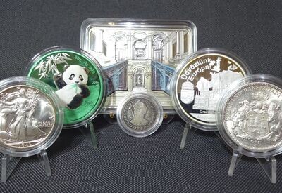 SILBER / MÜNZEN, MEDAILLEN & BARREN