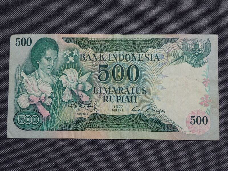 Banknote Indonesien 1977 500 Rupiah Geldschein Banknote Indonesien 1977 500 Rupiah Geldschein
