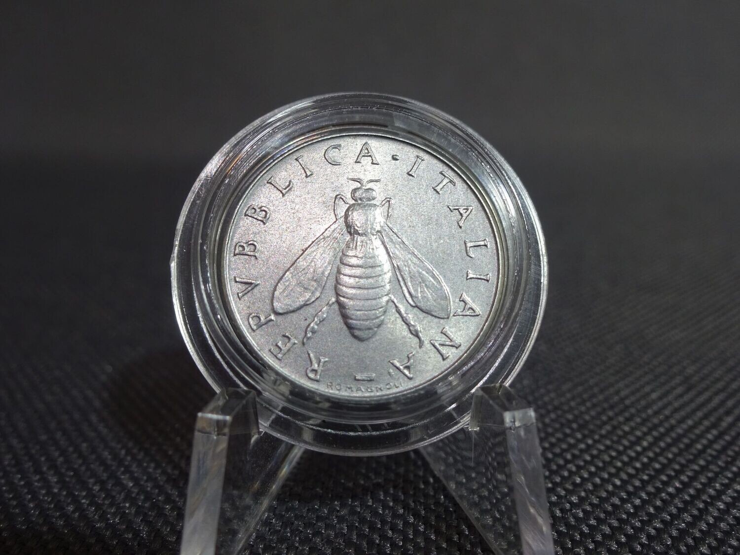 Münze Italien 1958 2 Lire Honigbiene Rarität SEHR SELTEN (1.)