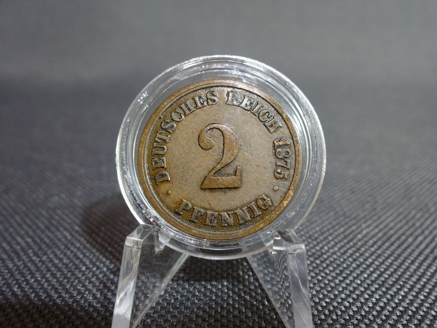 Münze Deutsches Kaiserreich 1875 2 Pfennig J Hamburg