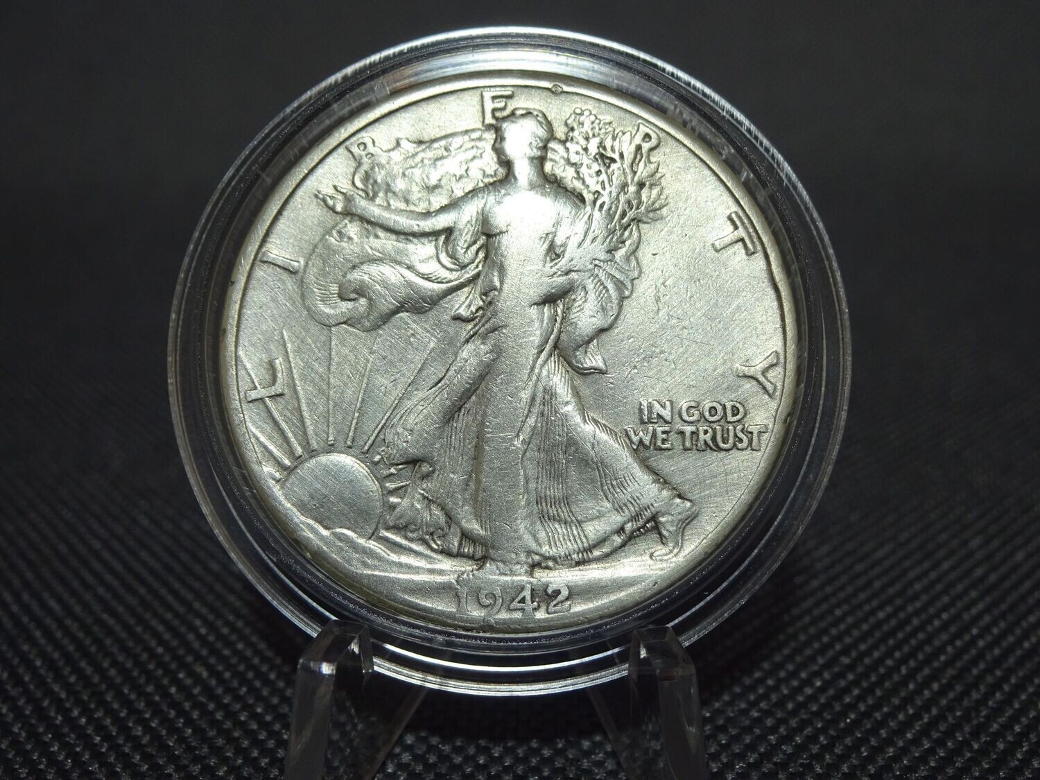 Silbermünze USA 1942 Half 1/2 Dollar 50 Cent Walking Liberty Eagle