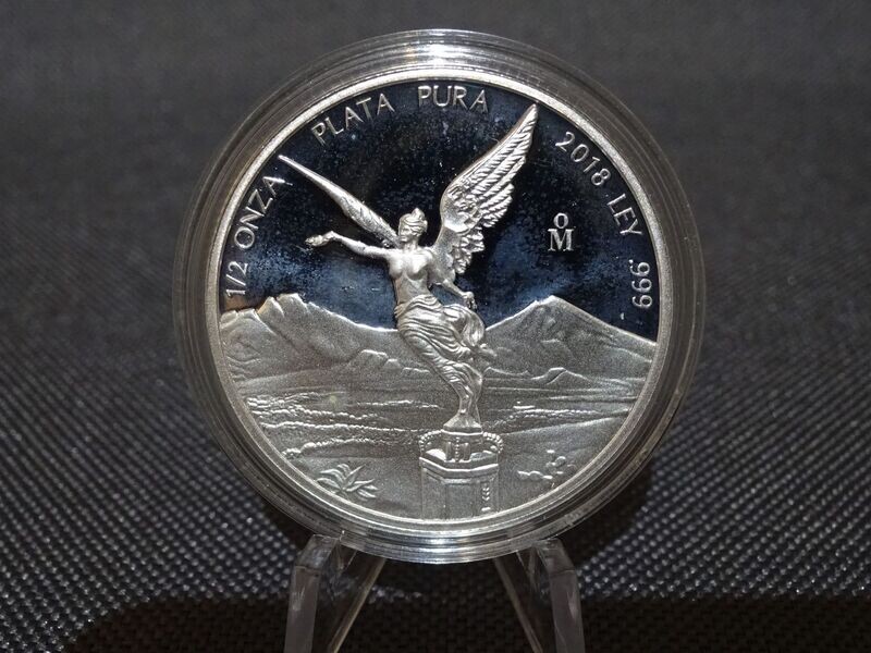 Silbermünze Mexiko 2018 Libertad Selten PP Proof 1/2 Oz Unze