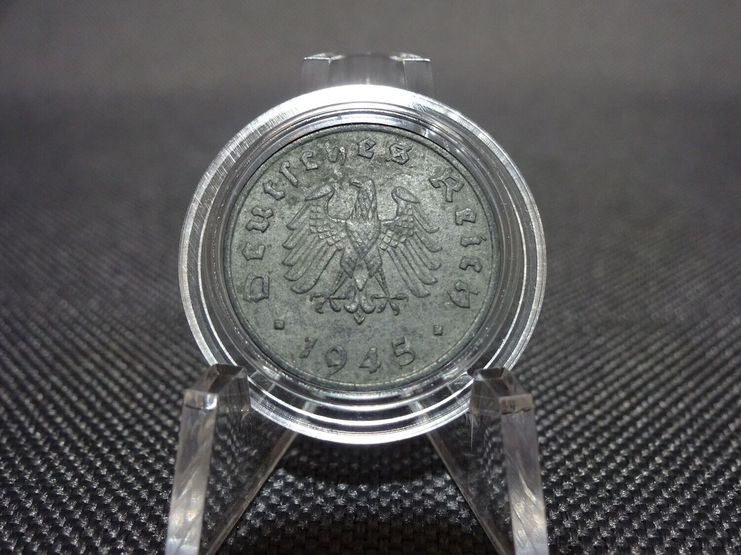 Münze Drittes Reich 1945 F 1 Reichspfennig Alliierte Besatzung Besetzung Stuttgart