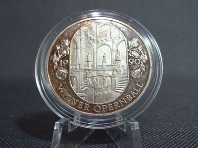Silbermünze Österreich 1990 100 Schilling Casinos Austria Wiener Opernball Sonderjeton PP Proof Silbermünze Österreich 1990 100 Schilling Casinos Austria Wiener Opernball Sonderjeton PP Proof